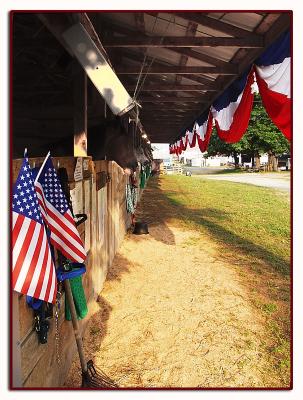 Seems like more flags than usual at the Butler County Fair in July of 2002