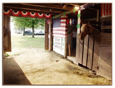 They decorate the outside and the INSIDE of stables!