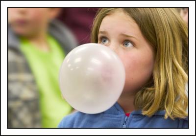The bubble blowing contest at the firestation....