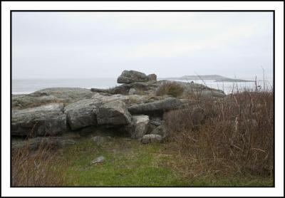 Here is a nice spot to stand during the ceremony...a rock platform looking out at the sea.