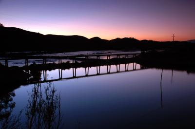 Sunset over the not Roman bridge