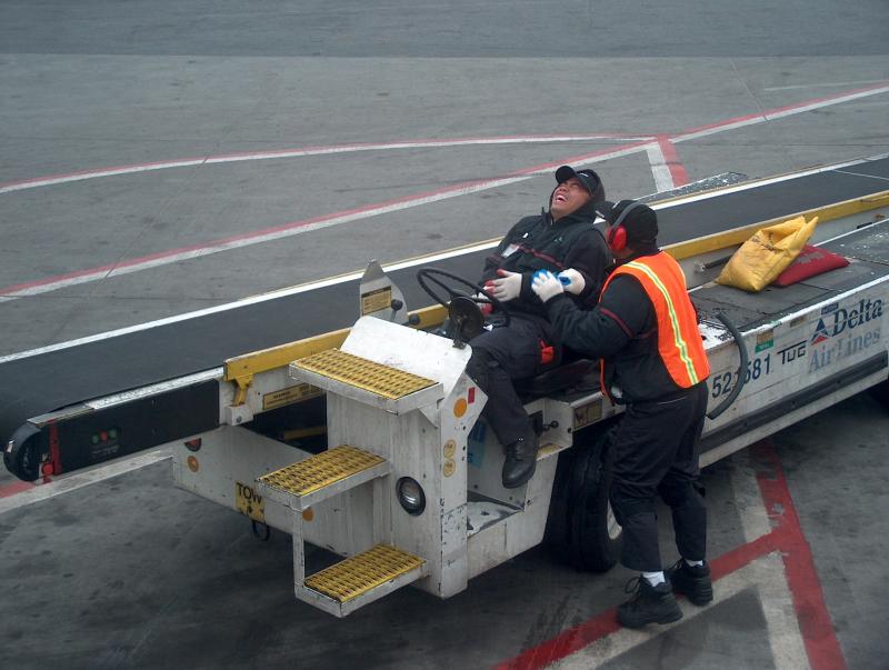 LaGuardia Laughing