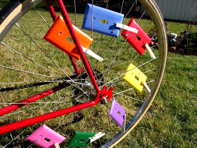 Bicycle of many colors