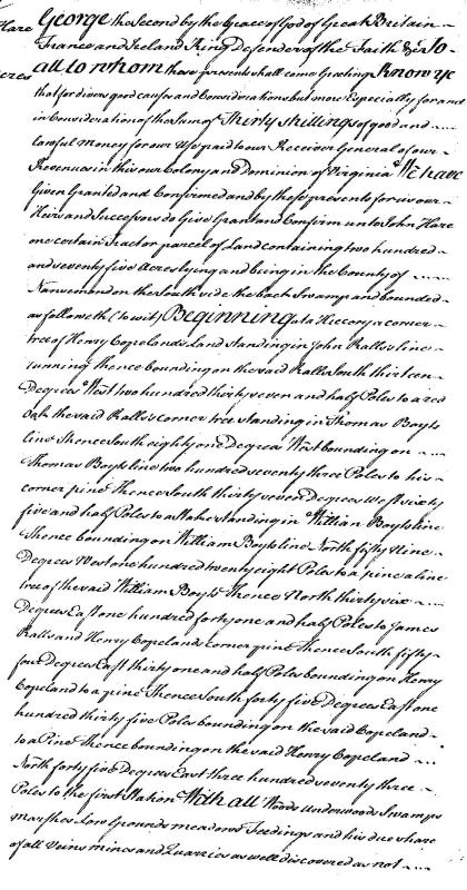 John Hare / William Boyt 1744 Deed