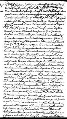 William Boyt 1743 Deed Pg 1