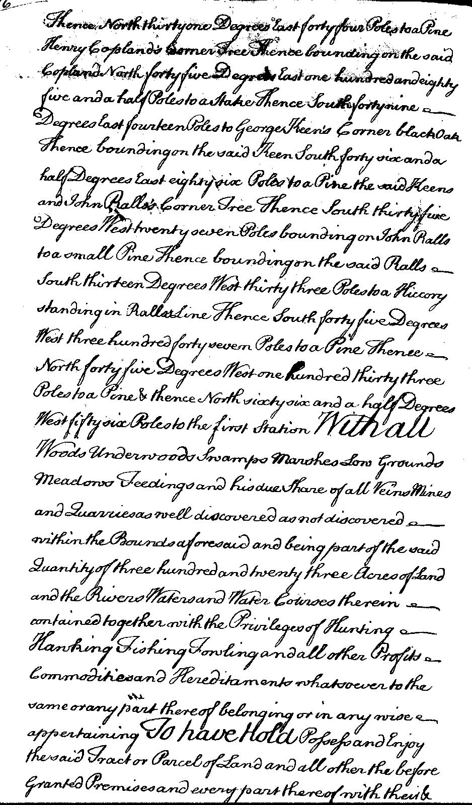 Copeland 1743 Deed Pg 2