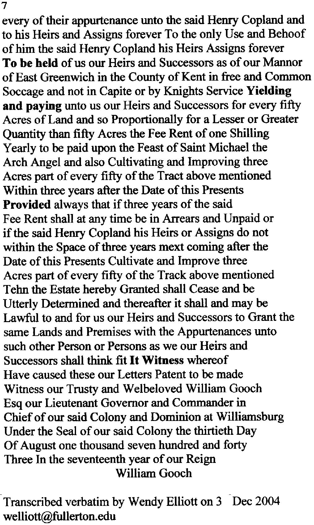 Copeland 1743 Deed Transcript  pg 2
