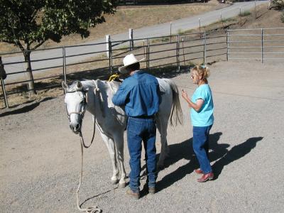The wranglers are experts at matching people with ranch horses