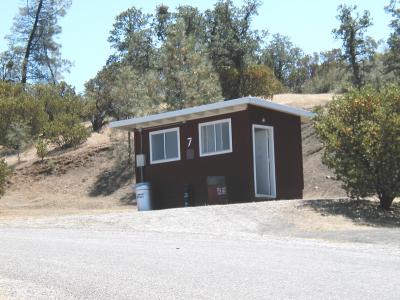 Shower buildings are down the road