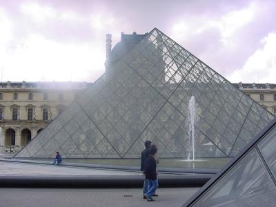 I.M. Pei's pyramid, a dramatic entrance to the Louvre