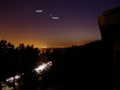 Jupiter and Venus June 3, 2002
