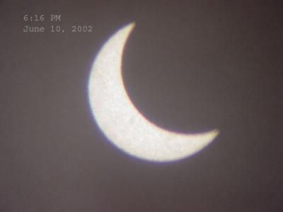 Partial Eclipse June 10, 2002