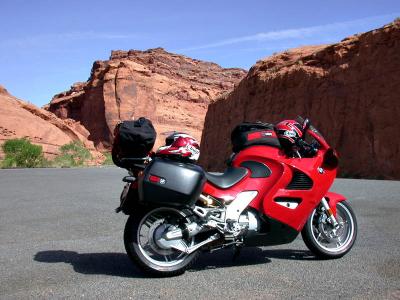 Red bike and red rocks
