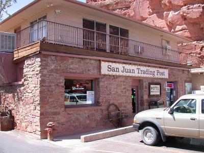In addition to a restaurant, there' s a hotel and a trading post