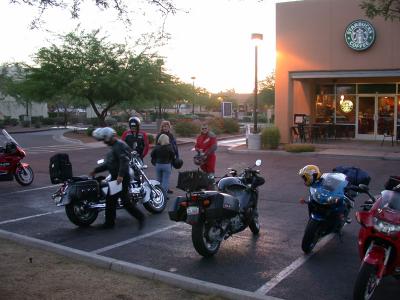 We meet at Starbucks at 5:15 AM!