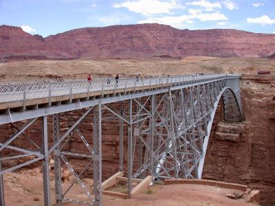 The old bridge is now used for pedestrians.