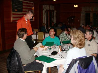 Ron, Dien, Marty and Mike discuss thier options with their server