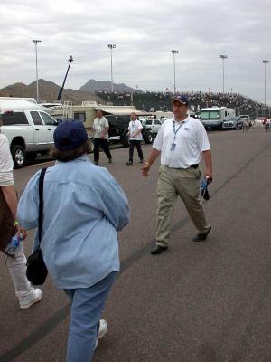 George leads us on a tour of the infield