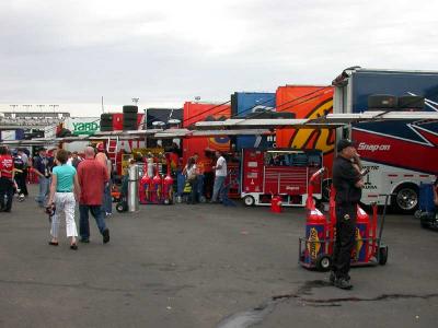 NASCAR mobile garages