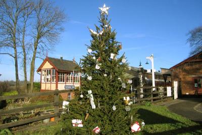 Christmas Tree in Station Entrance