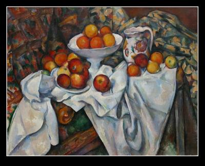 Paul Cezanne  -  Pommes et oranges