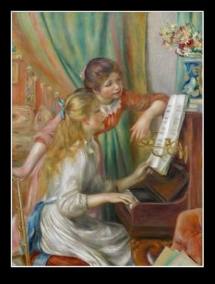 Pierre-Auguste Renoir  -  Jeunes filles au piano