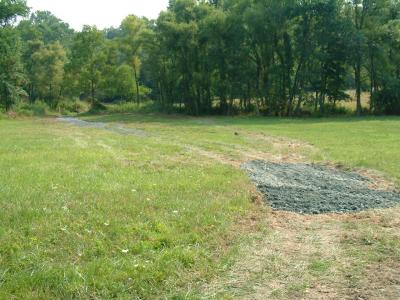 After 34 tons of stone spread