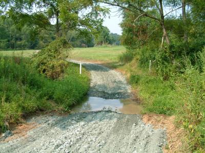 I did not put stone in stream