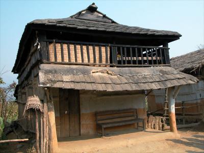 Tharu village, Terai