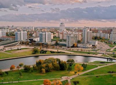 View of the buildings