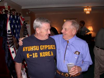 Jack Hayslett and Norm Happel at Dayton reunion.