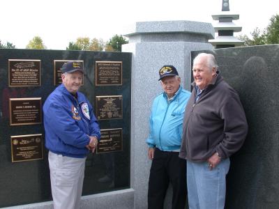 Left to right Jack Hayslett, Gen Aderholt, Tony Pronier, Long Beach, CA Gypsy and air america pilot