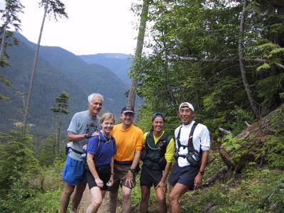 Self-timer shot - On the climb up to Fawn Ridge