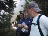 Marlis planned to place a rose at Corral Pass for Tom...