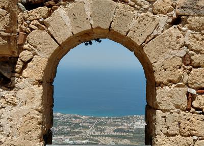 Girne (Kyrenia) from St. Hillarion