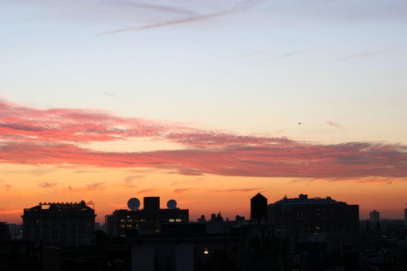 Sunset Over Greenwich Village NY & New Jersey