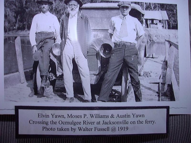 Great Grandfather Moses Peterson Williams On Jacksonville Ferry