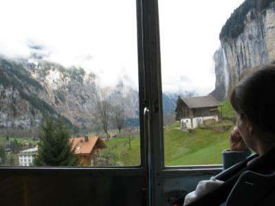On the way to Murren, Lauterbrunnen Valley