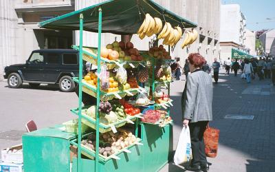 Fruit stand on Arbat Street