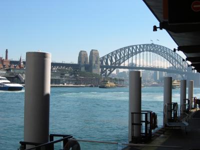 Harbour Bridge from ferry jetty.