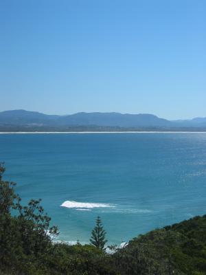 Byron Bay, note the surfers at the bottom of photo.