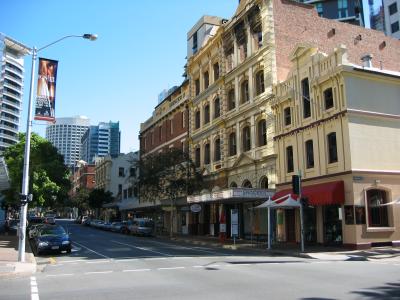 Streetscape in Brisbane.
