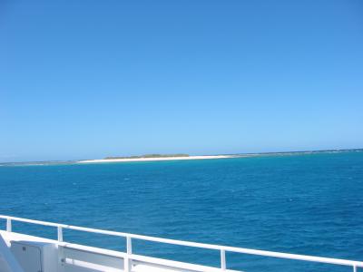 On our windy crossing to Heron Island.