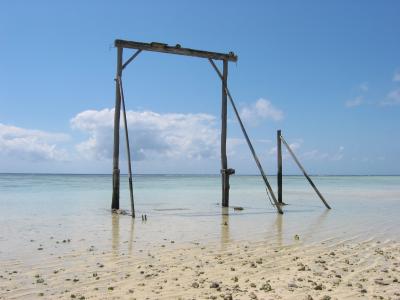 The gantry, originally part of the turtle canning facility, Heron Island.