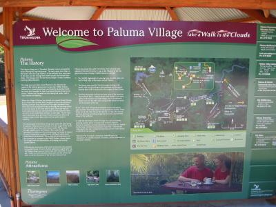 Our arrival at Paluma village after a harrowing drive up the mountain.