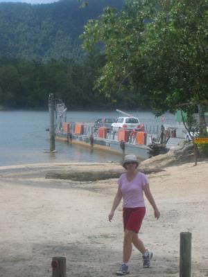 The ferry at the Daintree River.