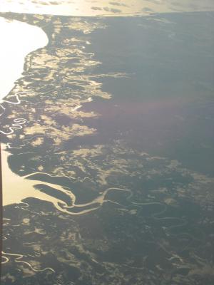 River delta, lots of Billabongs.