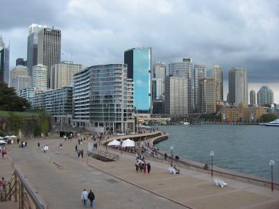 Looking bay to Circular Quay from Opera House.