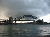 Storm over Harbour Bridge.