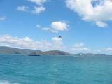 On the boat at Airlie Beach, Whitsunday Islands.